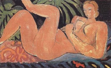 Nude with Heel on her Knee (Reclining Nude) (mk35), Henri Matisse